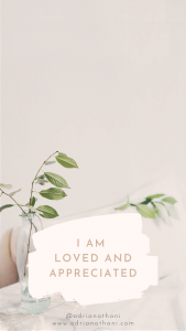 Positive Affirmations Phone Wallpaper - I am loved and appreciated