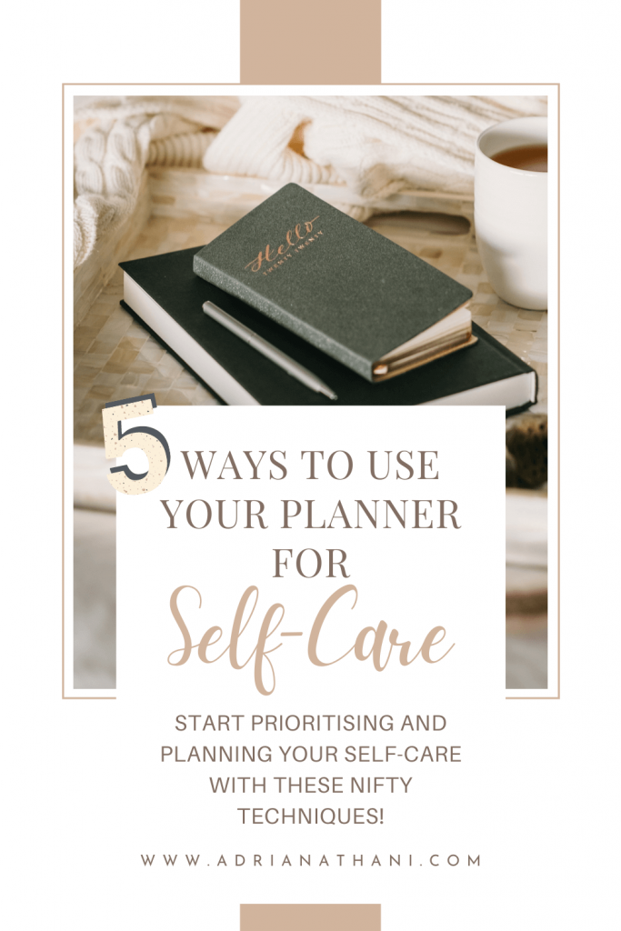 5 ways to use your planner for self-care