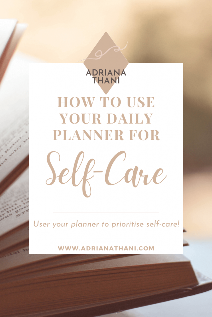 How to use your planner for self-care